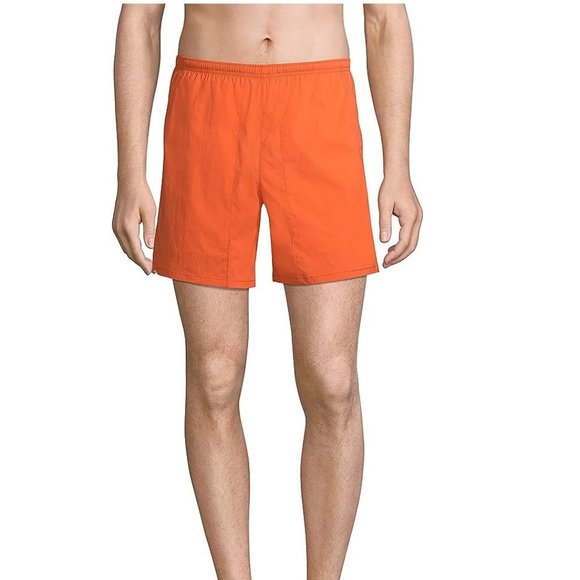 NWT Lands' End Men's Sport Shorts Papaya Orange Swim Trunks Size XL $60 FF254 - Picture 1 of 5